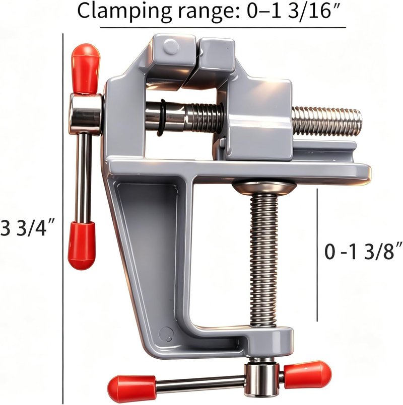 DIY Makeup Kit - Mini Aluminum Clamp, Stamping Tools & Micro Scoop Spoon | 5" x 3.5" Palette Accessories for Home Use