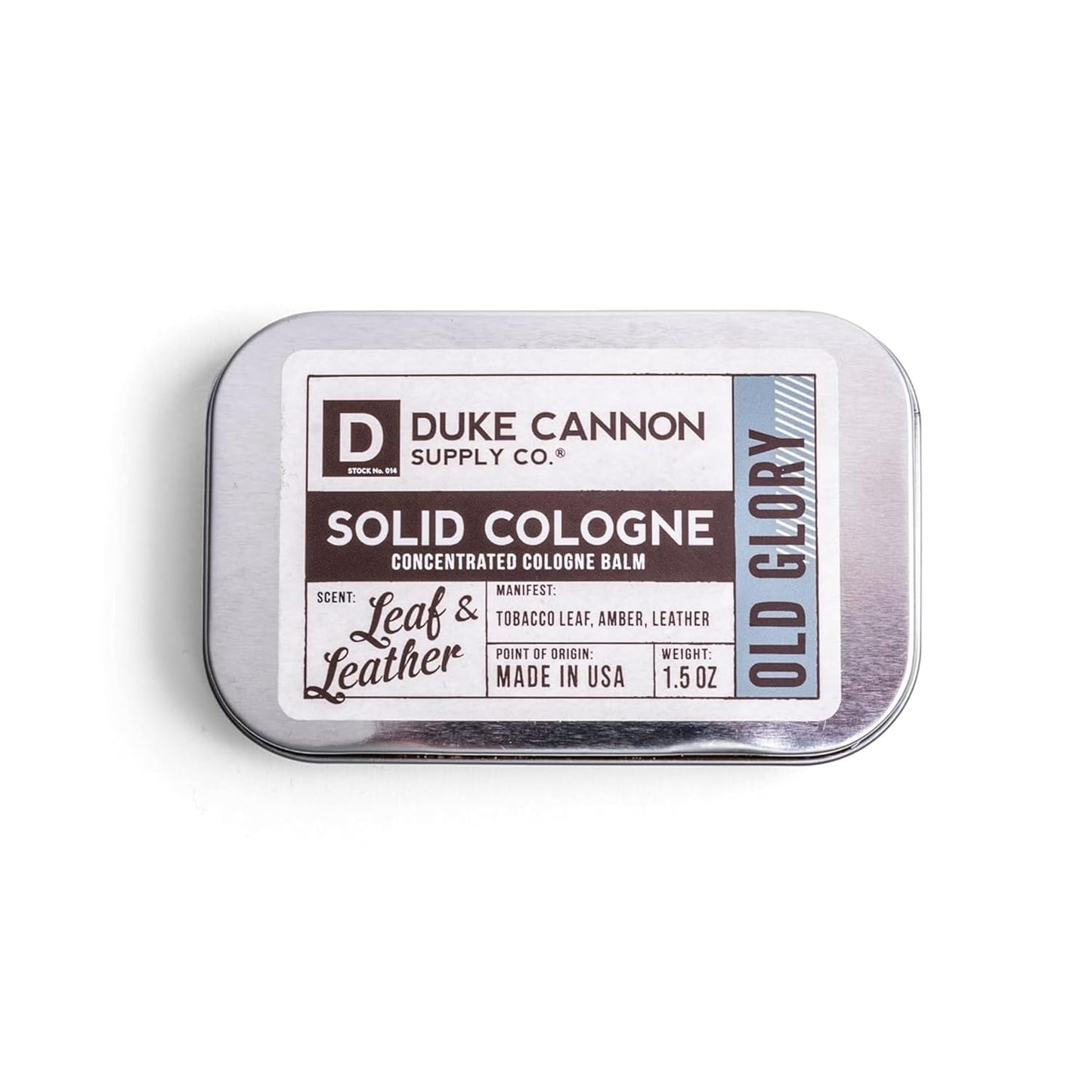 Duke Cannon Solid Cologne for Men - Midnight Swim Scent | Travel-Friendly Balm, 1.5 oz