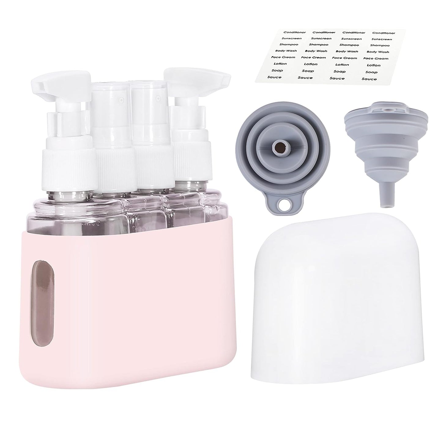 Travel Bottles - Leak Proof Toiletry Containers | TSA Approved Kits with Labels