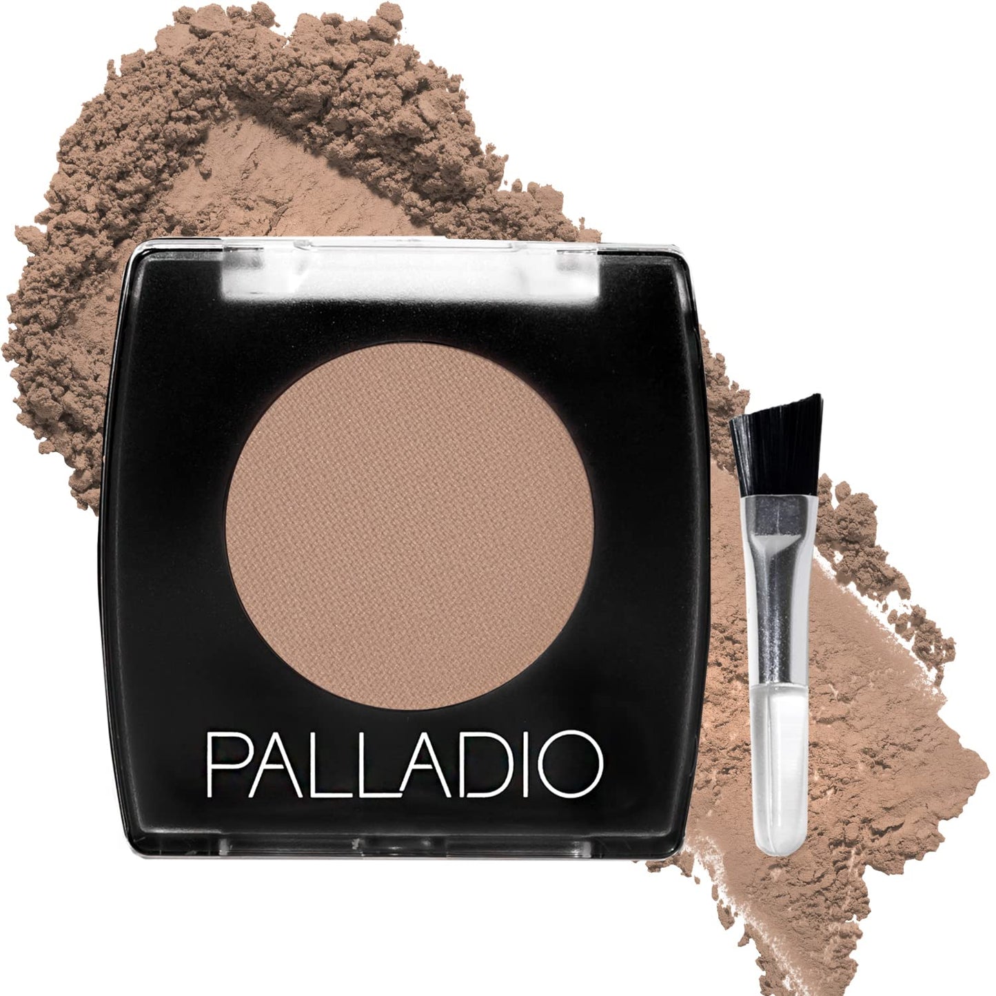 Palladio Brow Powder - Natural Eyebrow Powder with Jojoba Oil & Shea Butter | Auburn, Travel-Friendly Size with Applicator Brush