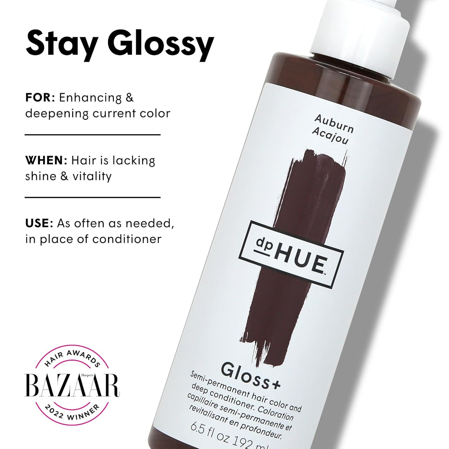 dpHUE Gloss+ | Auburn Hair Color Booster - Enhances Fading Color - 8-12 Applications per Bottle