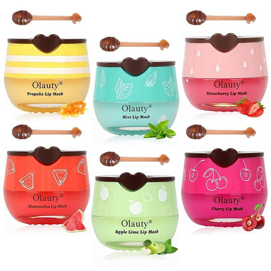 Bee Lip Balm Set - 6 PCS Moisturizing Honey Lip Mask for Soft Lips | Perfect Teacher Appreciation & Birthday Gifts for Women & Girls