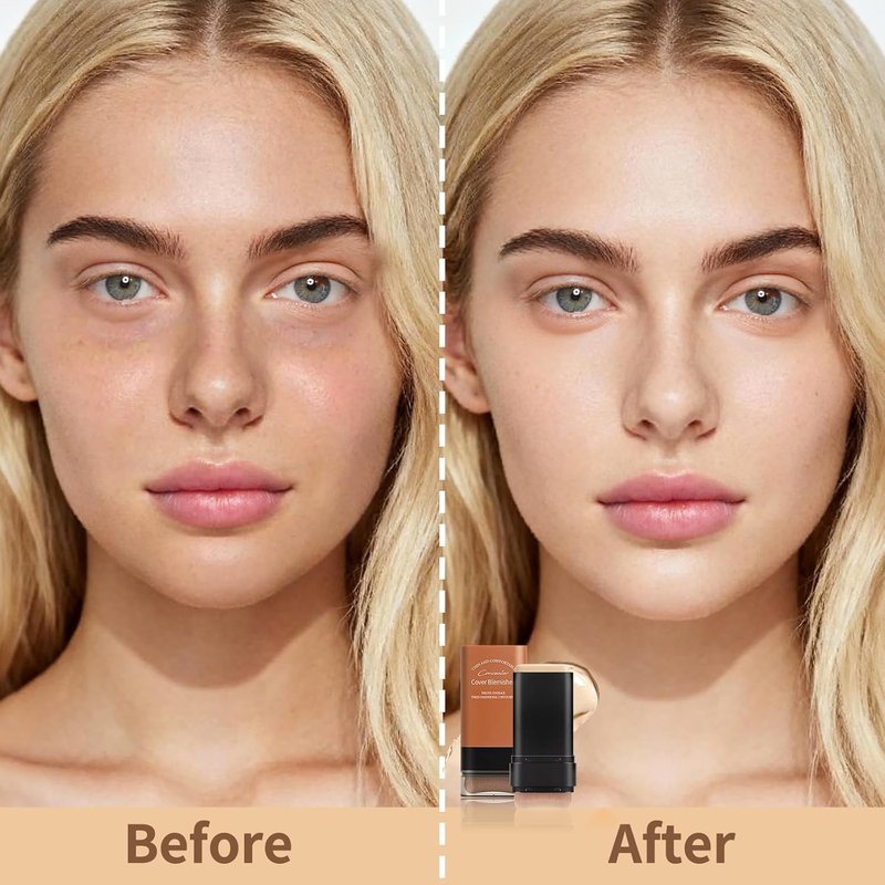 Full Coverage Foundation Stick - Water Resistant & Lightweight Makeup | Buildable Concealer for All Skin Tones