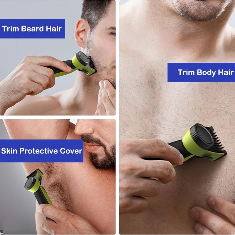 14-in-1 Adjustable Guards Comb, Attachment for Hybrid Electric Trimmer QP2520 QP2530 QP2620 QP2630, from 0.4 to 10mm Precision Length, with Body Comb and Skin Guard