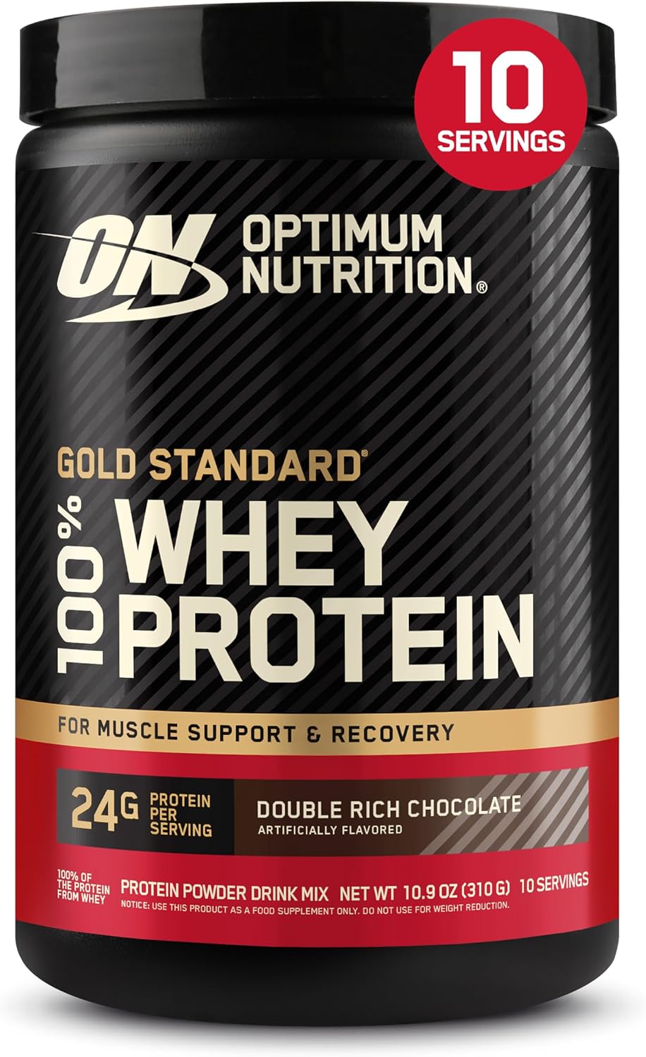 Optimum Nutrition Whey Protein Powder - Double Rich Chocolate Flavor | 1.98 lb Size