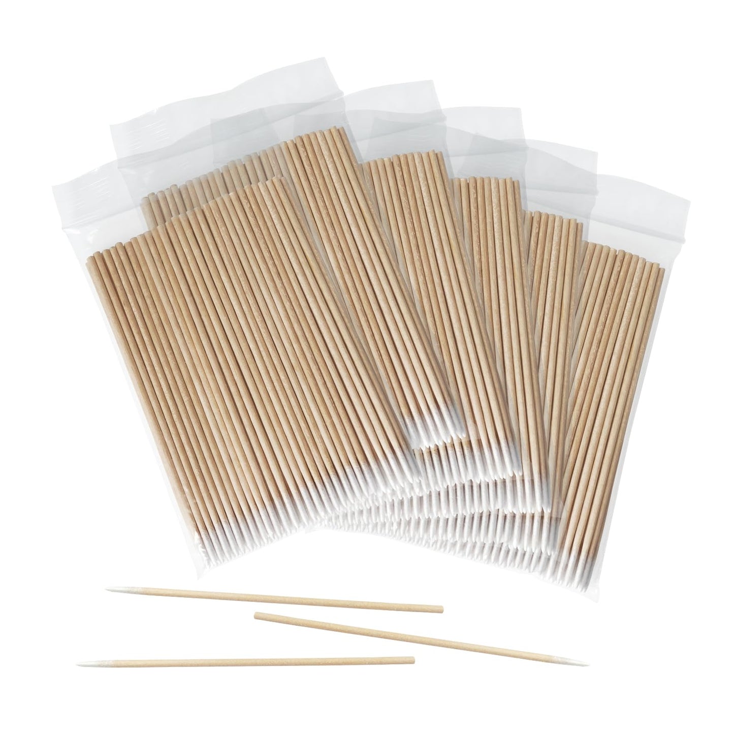 600 Pcs Pointed Cotton Swabs for Nails, 4 Inch Microblading Cotton Swab for Makeup, Nail Polish Clean Up Tool, Lint Free Cotton Buds for Beauty, Precision Makeup and Craft Applicators