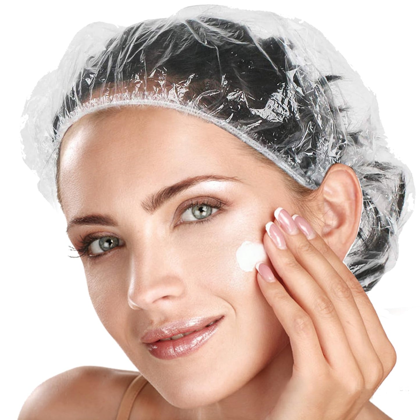Waterproof Disposable Shower Caps - Large Elastic Hair Bath Caps for Travel, Spa & Salon | 50pcs, 20in