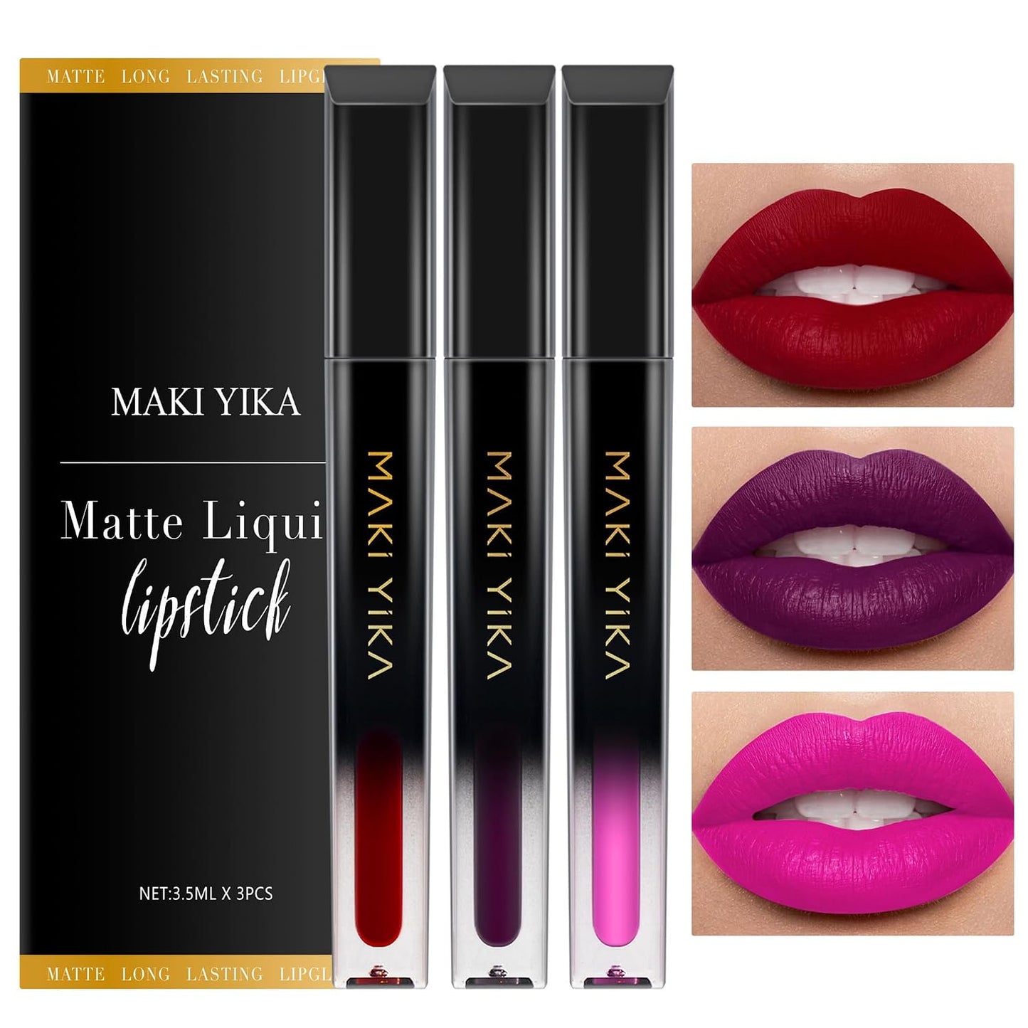 Burgundy Red Lipstick for Women - Long Lasting, No Smudge Matte Liquid | Transferproof & Cruelty-Free