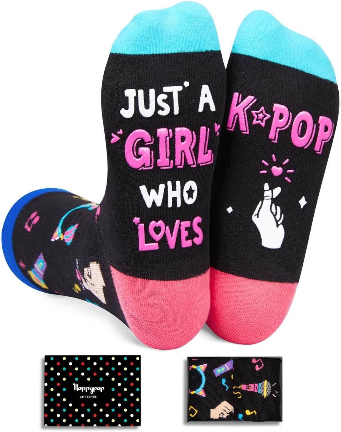 K-Pop Music Socks for Teen Girls | Fun Gifts for Women & Fans