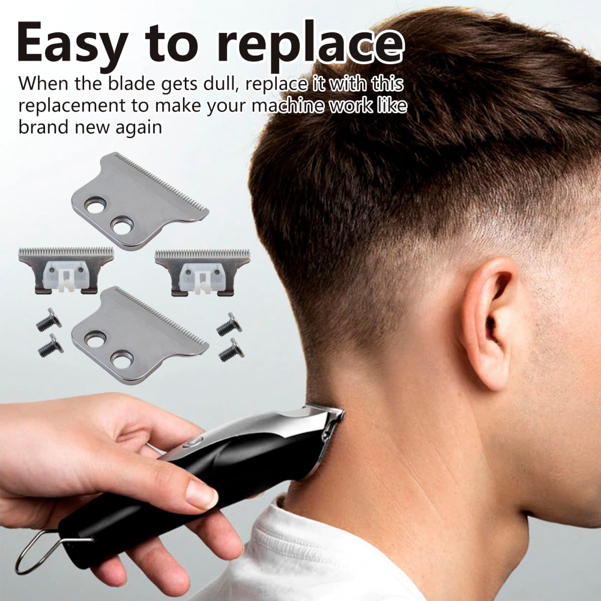 (8081)(8171) T Wide Trimmer Blade for Wahl Detailer (8081) Cordless Detailer LI (8171) 5 Star Series Trimmers 2 Pack by Acupress