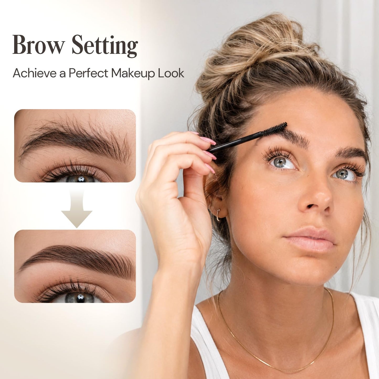 BONNET QUEEN Hair Finishing Stick for Flyaways & Baby Hairs, Non-Greasy Hair Mascara Wand, Slick Back Stick for Buns, Ponytails & Edges, Non-Sticky Flyaway Hair Tamer & Frizz Control Styling Gel, 25ml