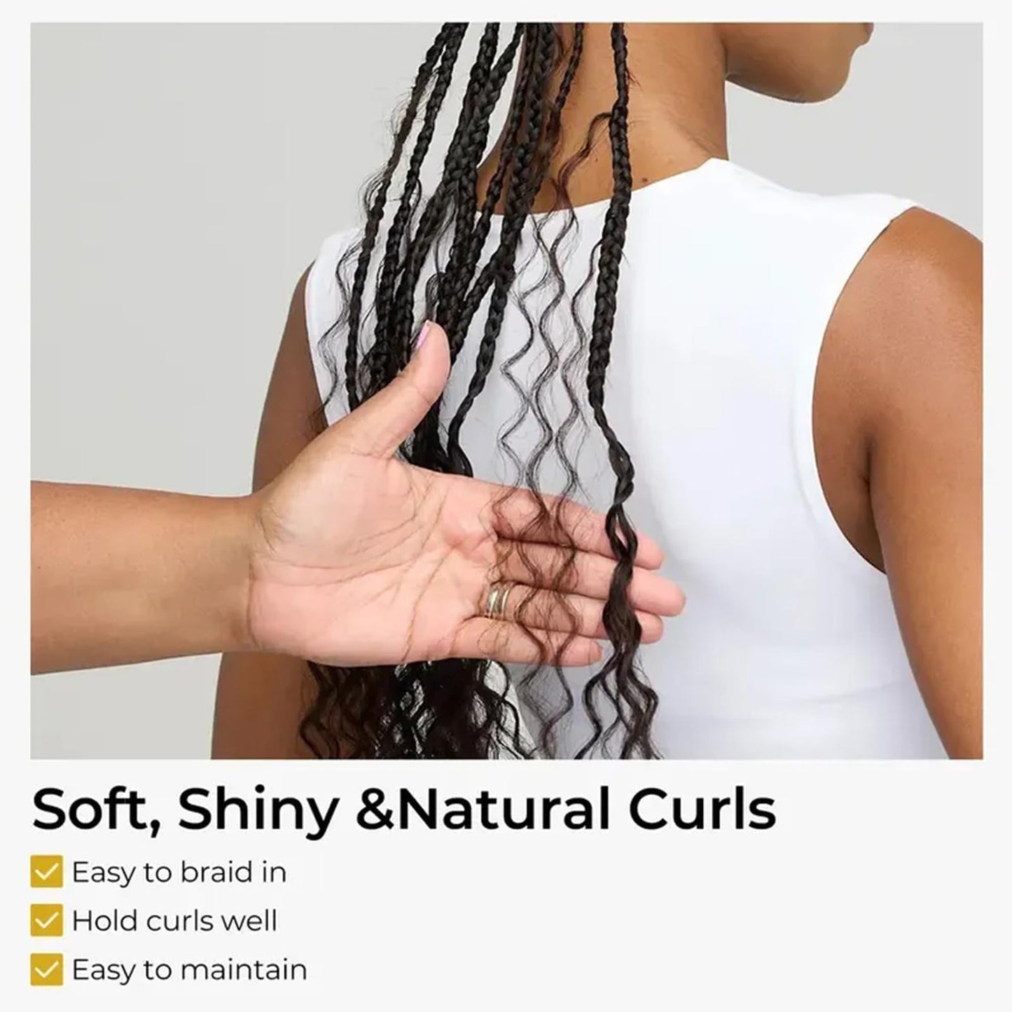Wequeen 16A Human Braiding Hair Deep Wave 50g 24 Inch 1 Bundles/Pack 100% Unprocessed Brazilian Virgin Hair No Weft Bulk Human Hair for Braiding Curly Hair Extensions for Boho Braids,Natural Black