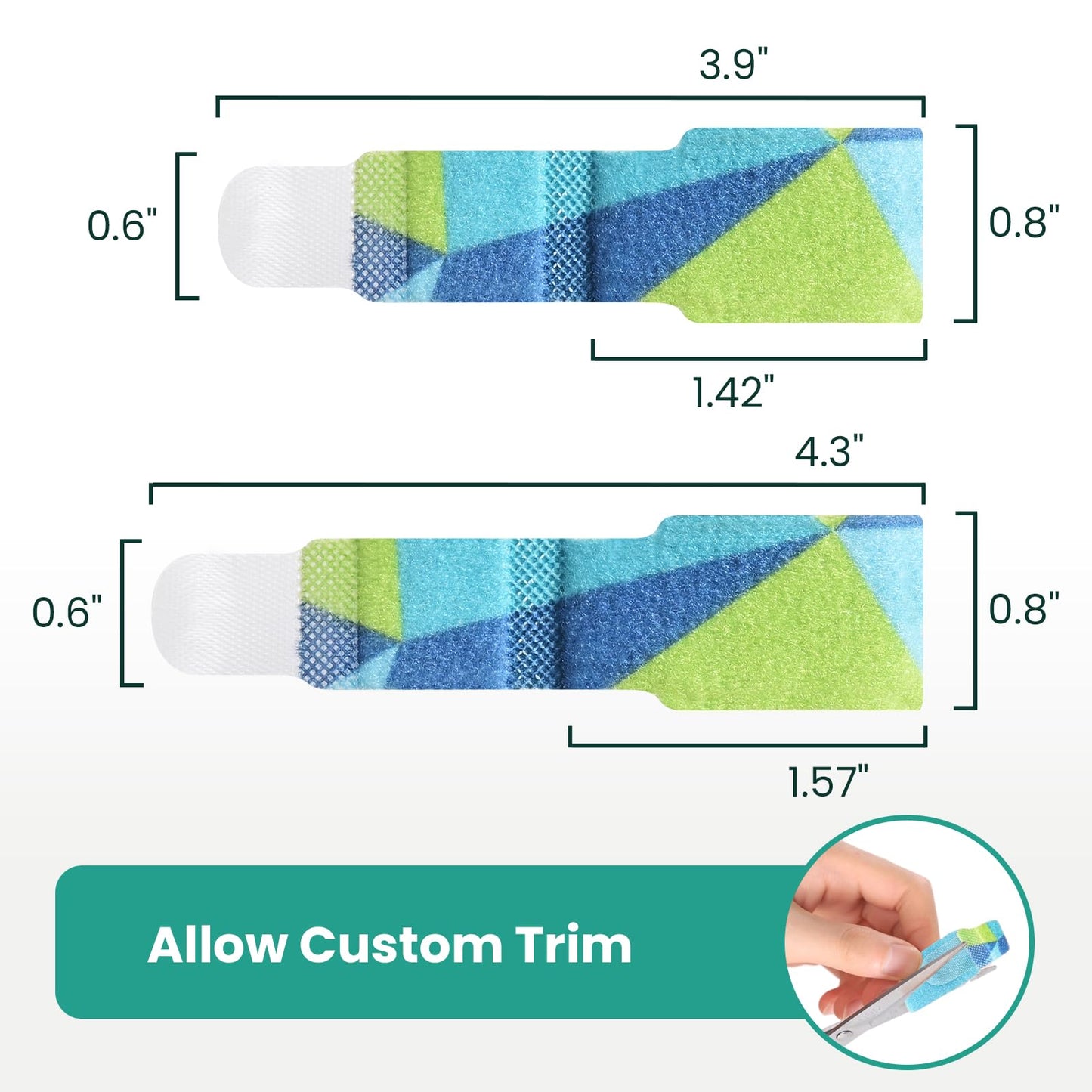 Welnove Hammer Toe Straightener - 10 Pack Toe Corrector Splints - Realign Bent, Curled, Crooked, Claw, Mallet Toes - Toe Straighteners for Men and Women- (Multi-Size, Patterned)