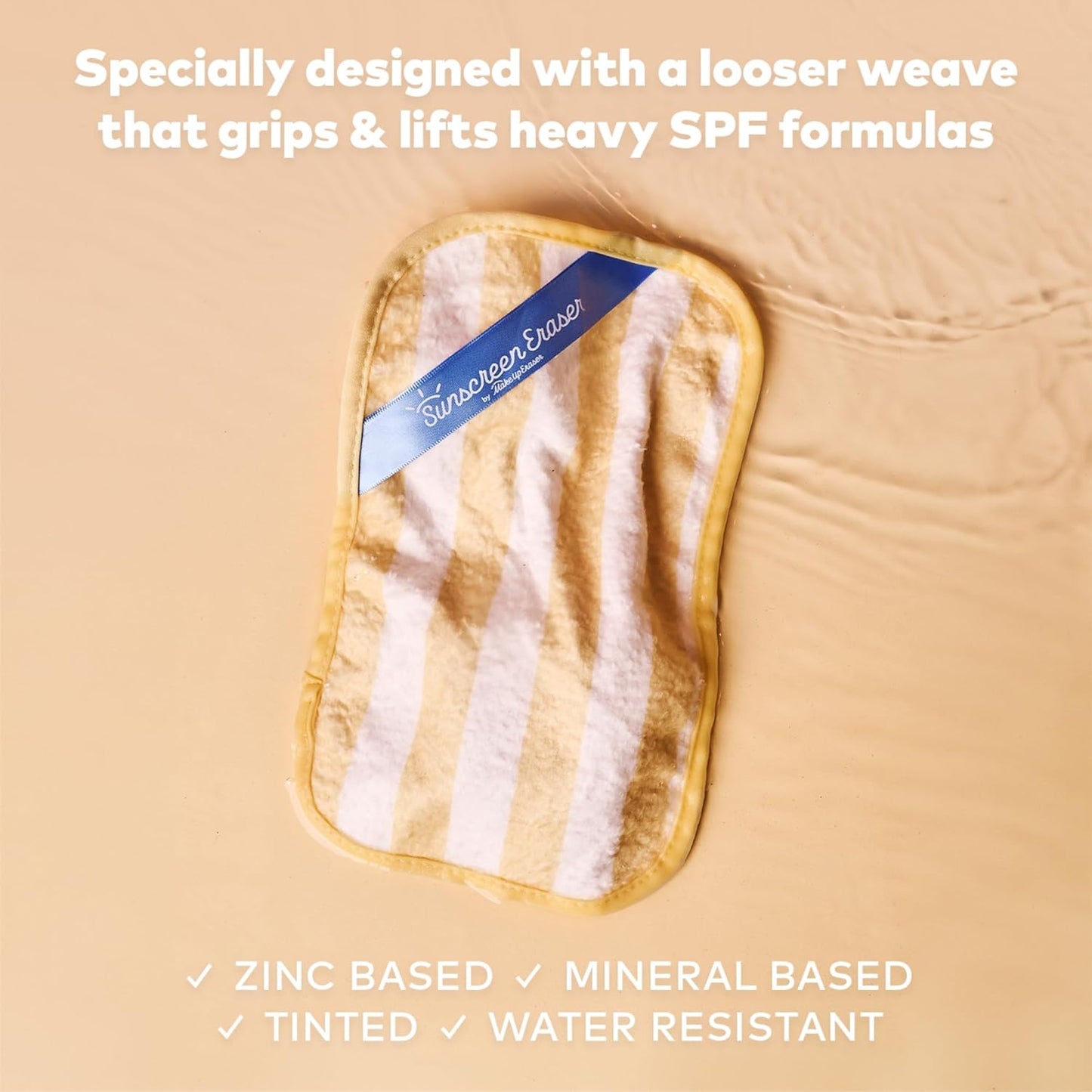 Sunscreen Eraser - Effortlessly Remove Zinc & Mineral Sunscreen with Water | 1 Count