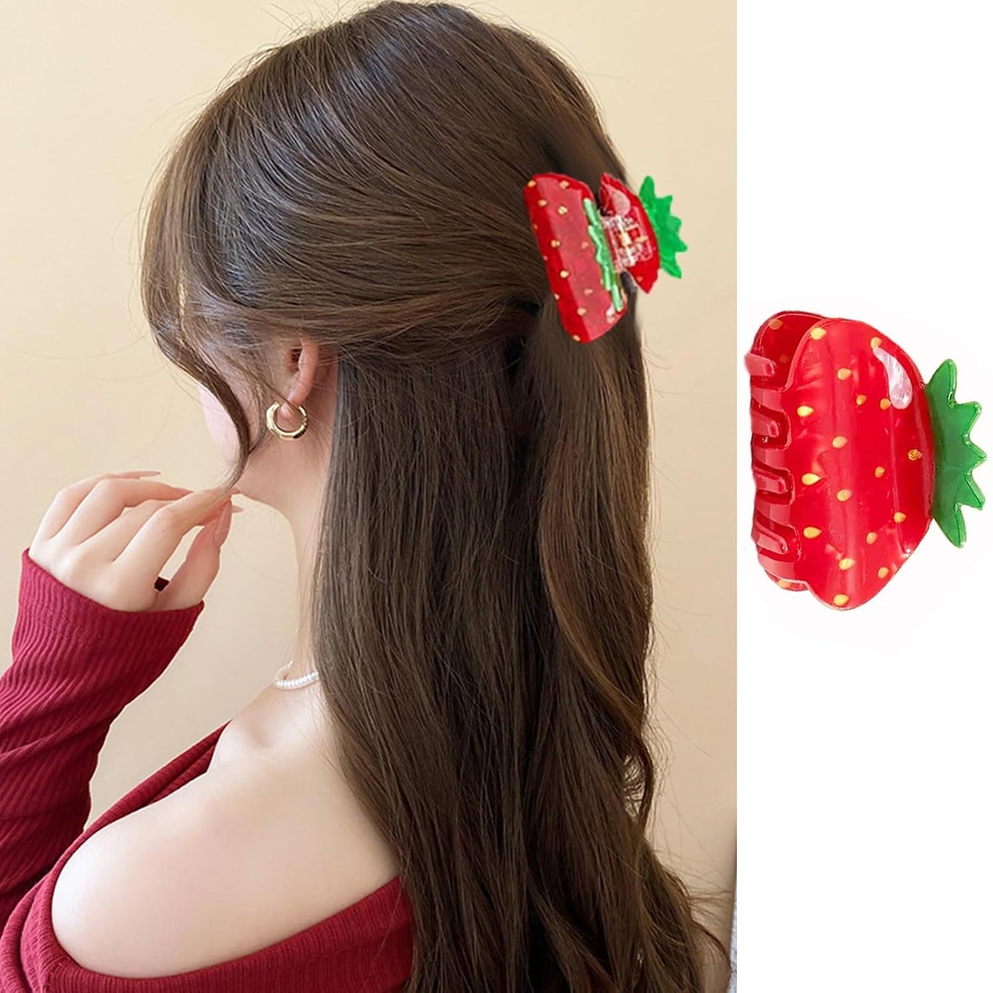Seashell Hair Claw Clips - Stylish Summer Hair Accessories for Women | Acrylic Beach Hairpins