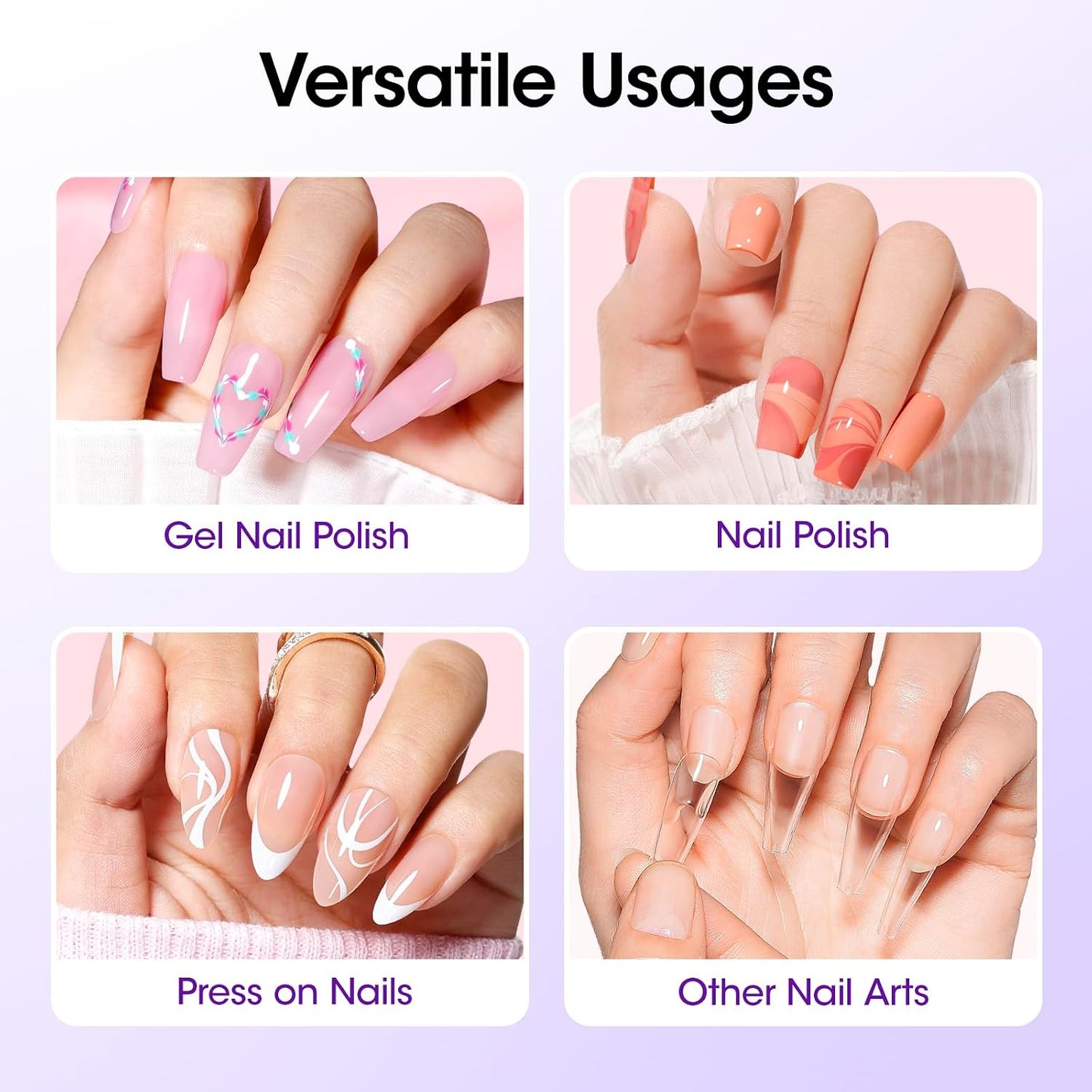 Quick Dry Peel Off Gel Base Coat - Lamp-Free, Non-UV Formula for Weak Nails | Easy Removal for Beginners