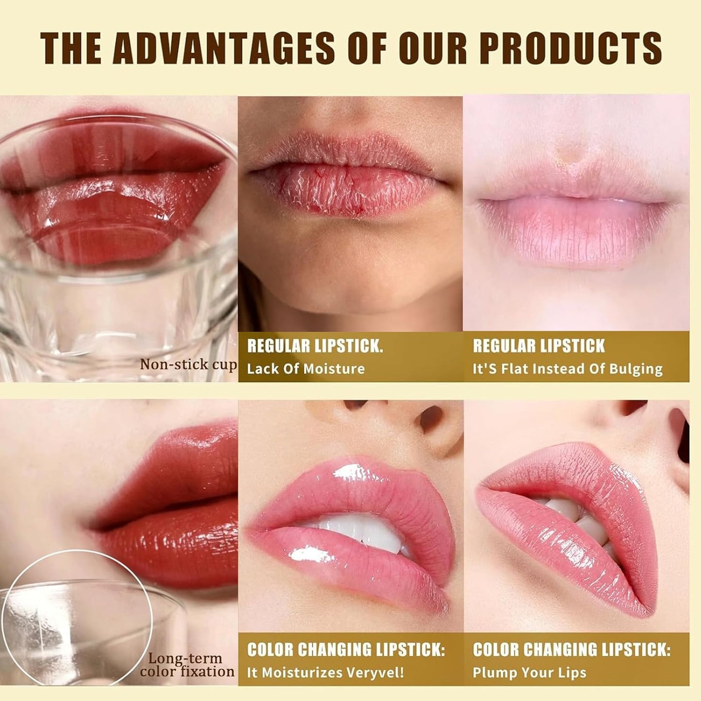 Color Changing Lipstick - PH Adjusting Moisturizing Gloss | Long-Lasting Glossy Shine for Women - Perfect Mother's Day Gift