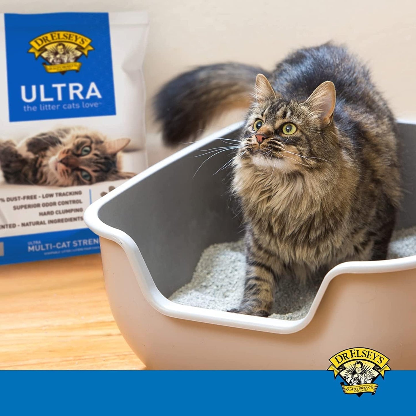 Ultra UnScented Clumping Clay Cat Litter - 40 lb. Bag for Odor Control & Easy Cleanup