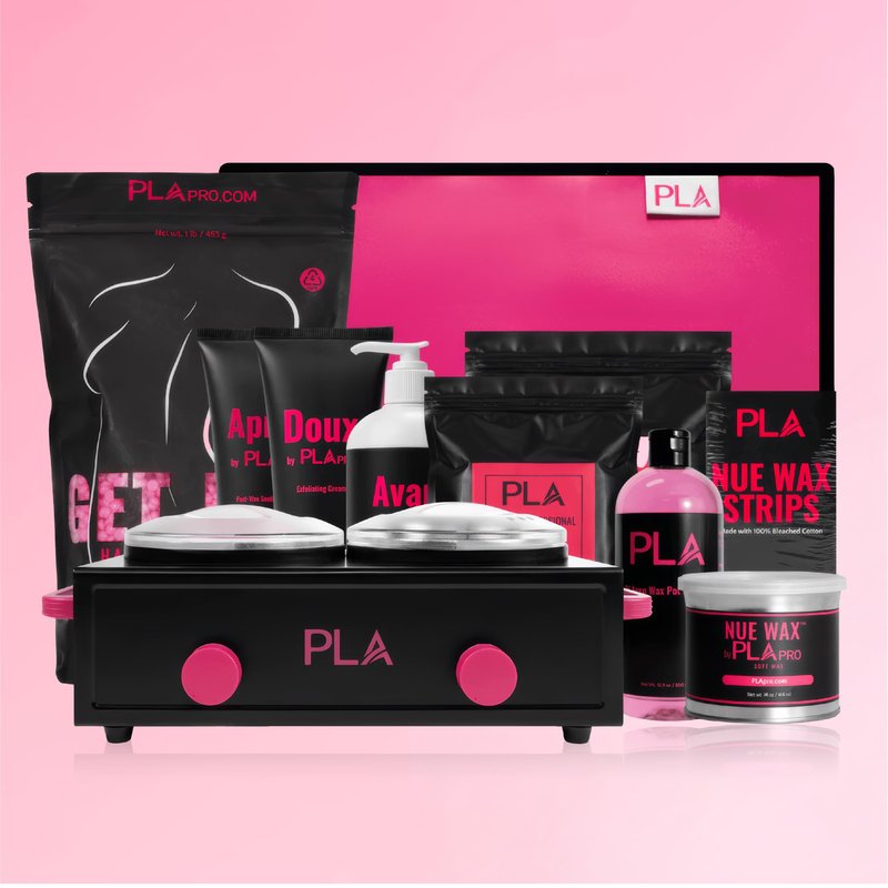 PLA® Hard Wax Beads for Hair Removal | Wax Beads for Sensitive Skin and Thick Hair | Brazilian, Legs, Underarms, Back, Chest & Face Wax for Hair Removal | Hot Pink Waxing Beads - 1lb