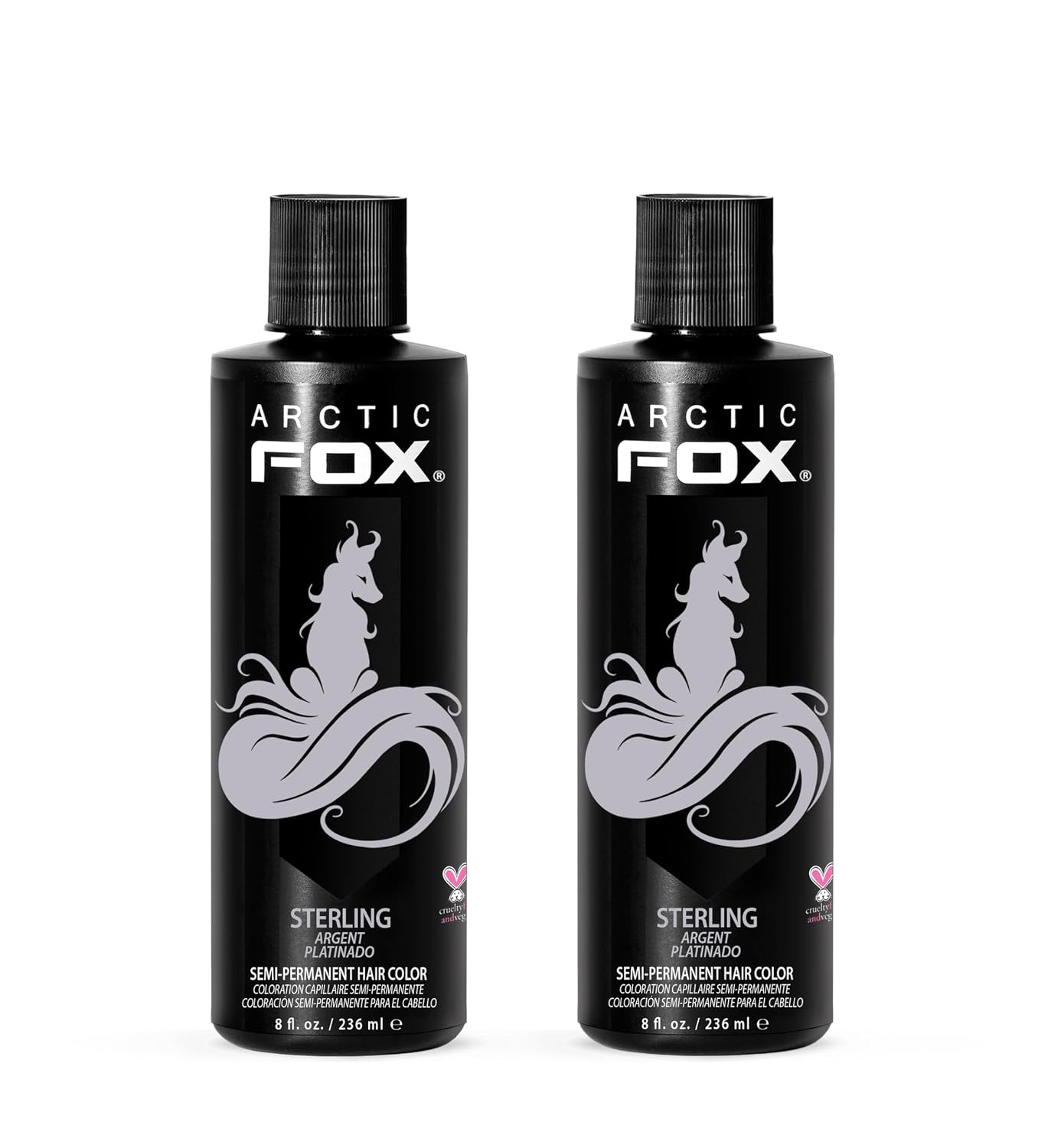 Arctic Fox Semi-Permanent Hair Dye - Vibrant Purple AF Color | Vegan, Ammonia-Free, 4 Fl Oz