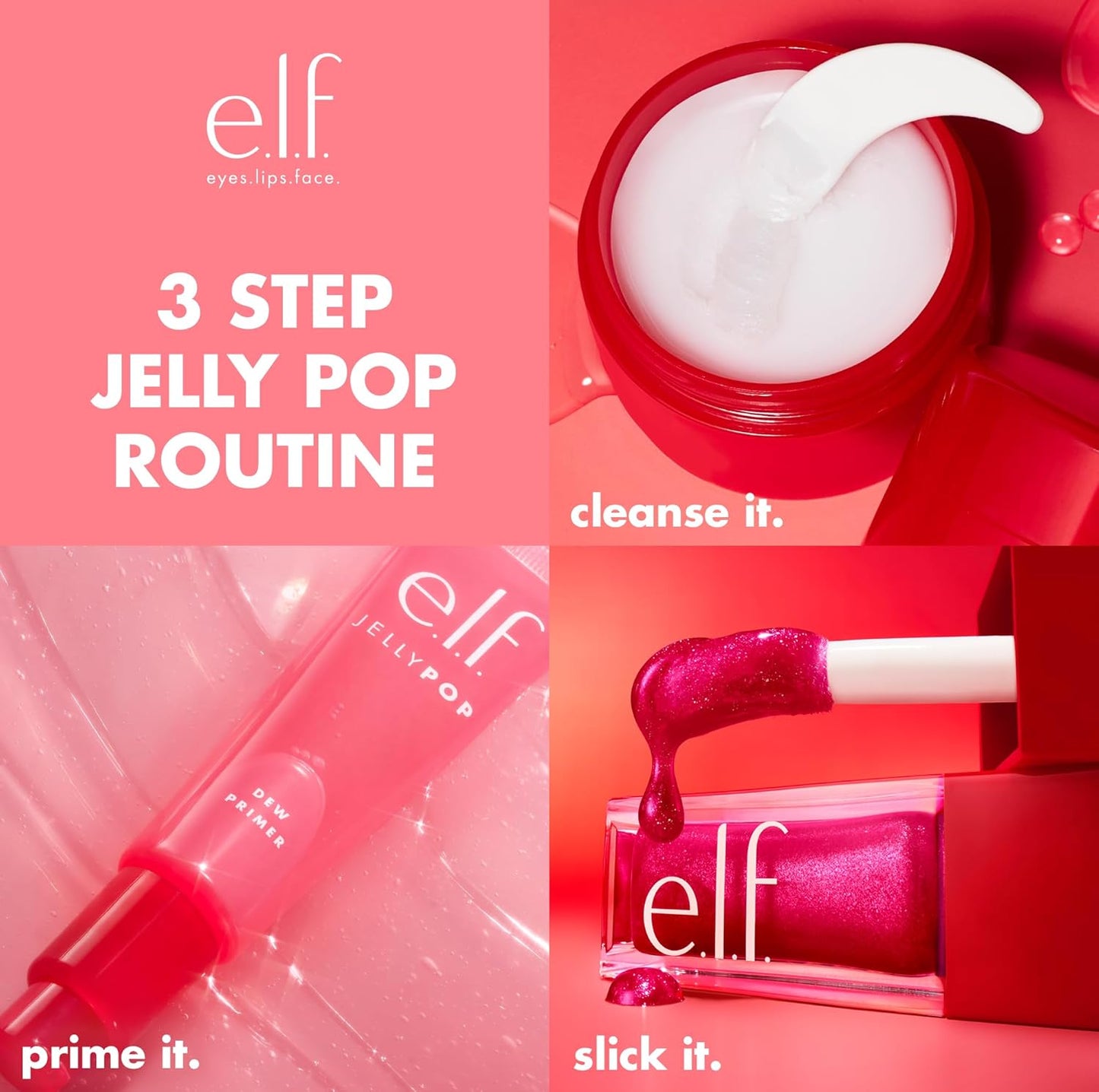 e.l.f. Jelly Pop Dew Primer - Translucent Face Primer for Moisturizing & Smoothing Skin | Vegan & Cruelty-Free