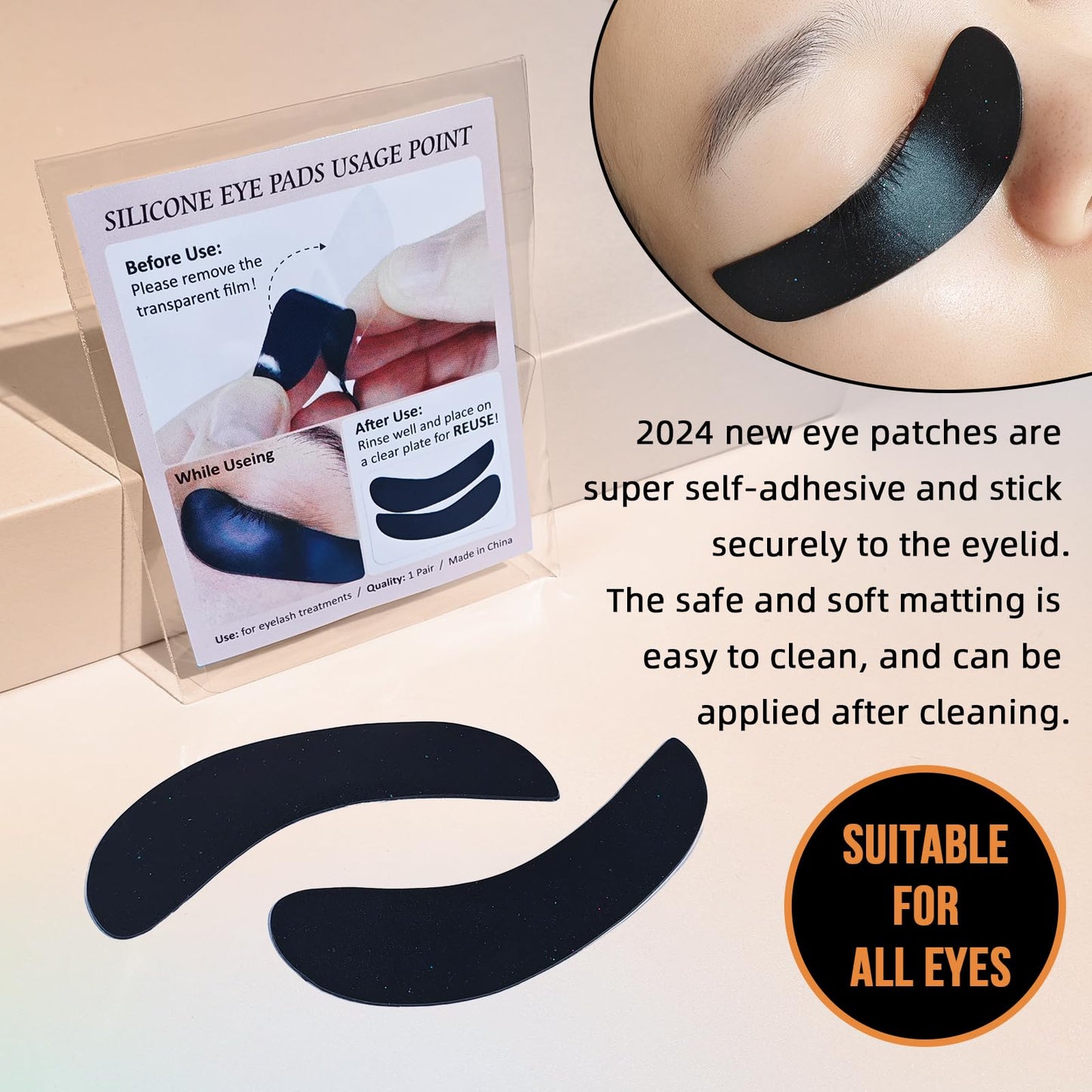 Eyelash Color Kit, Lomansa Black Lash Color Kit Keratin Voluminous Coloring Natural Effects 15ml with Complete Tools for Salon