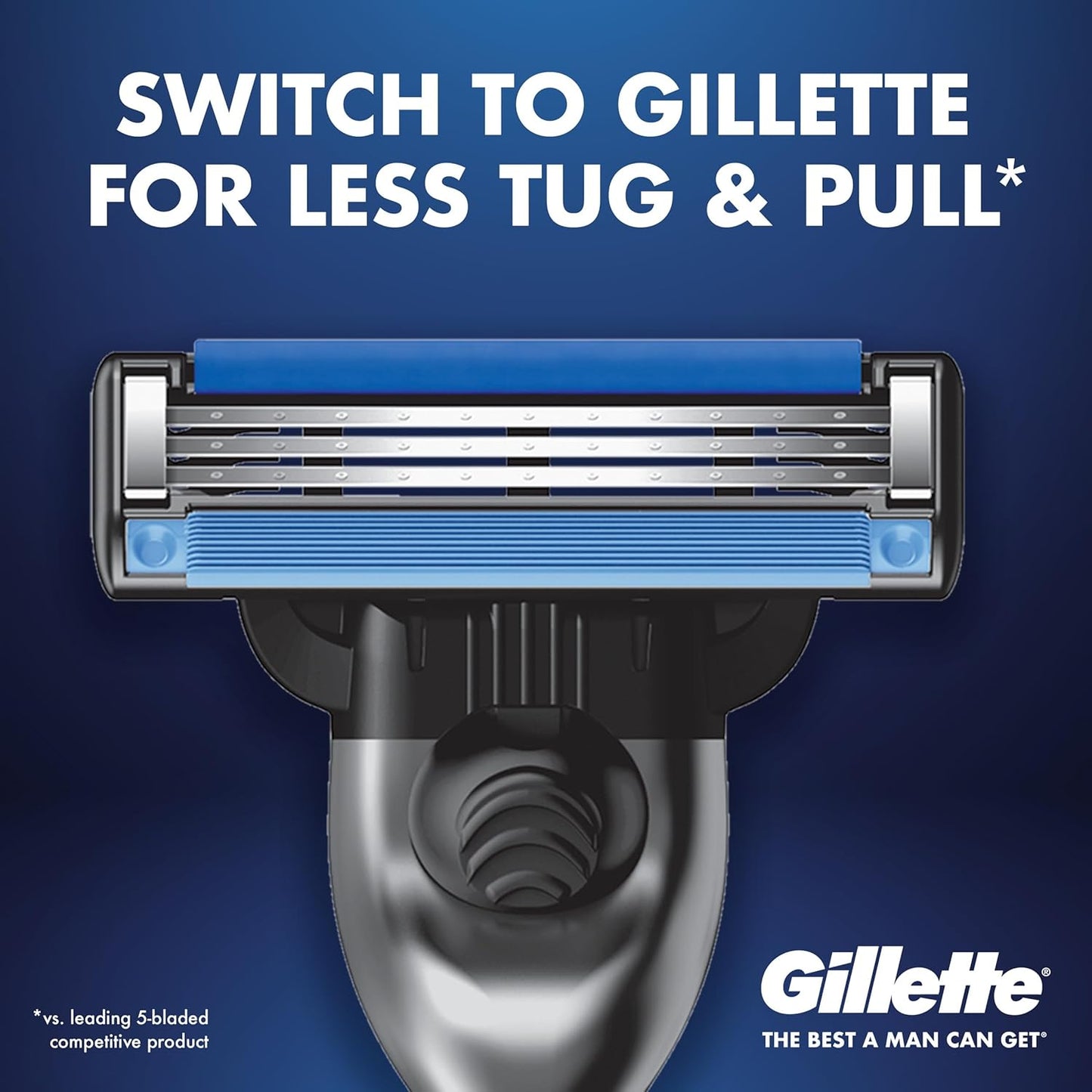 Gillette Mach3 Shaving Razor for Men - 3-Blade Handle & 10 Blade Refills | Smooth Grooming Experience
