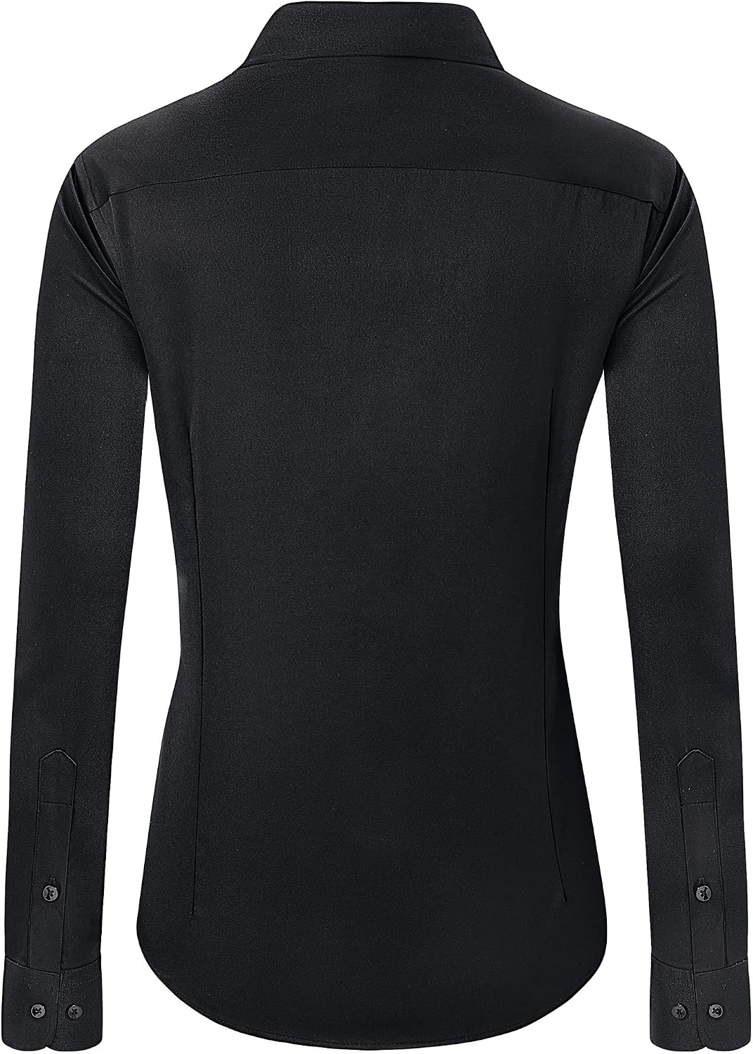 J.VER Women's Long Sleeve Dress Shirt - Wrinkle-Free Business Casual Blouse for Office Work
