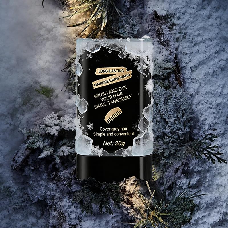 Portable Hair Dye Comb for Gray Hair Coverage - Waterproof & Sweat-Proof 2-in-1 Instant Dye for Men & Women | Black, 2pcs