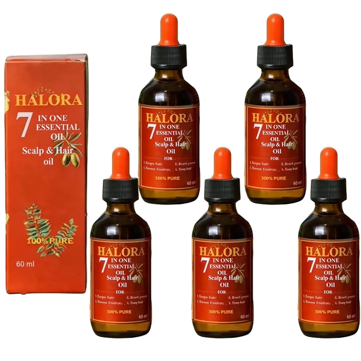 Hair Growth Oil | Nourishing Formula for Thicker, Fuller Hair - 3 Pack, Lightweight & Non-Greasy