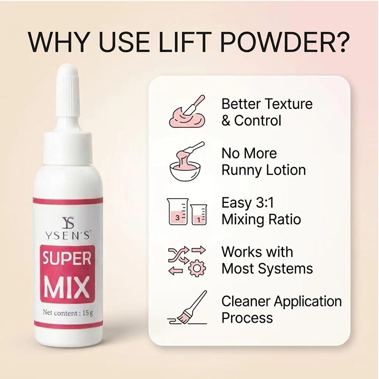 Korean Lash Lift Powder - Glue-Free Eyelash Perm Solution | 5g Super Mix Additive for Professional Use
