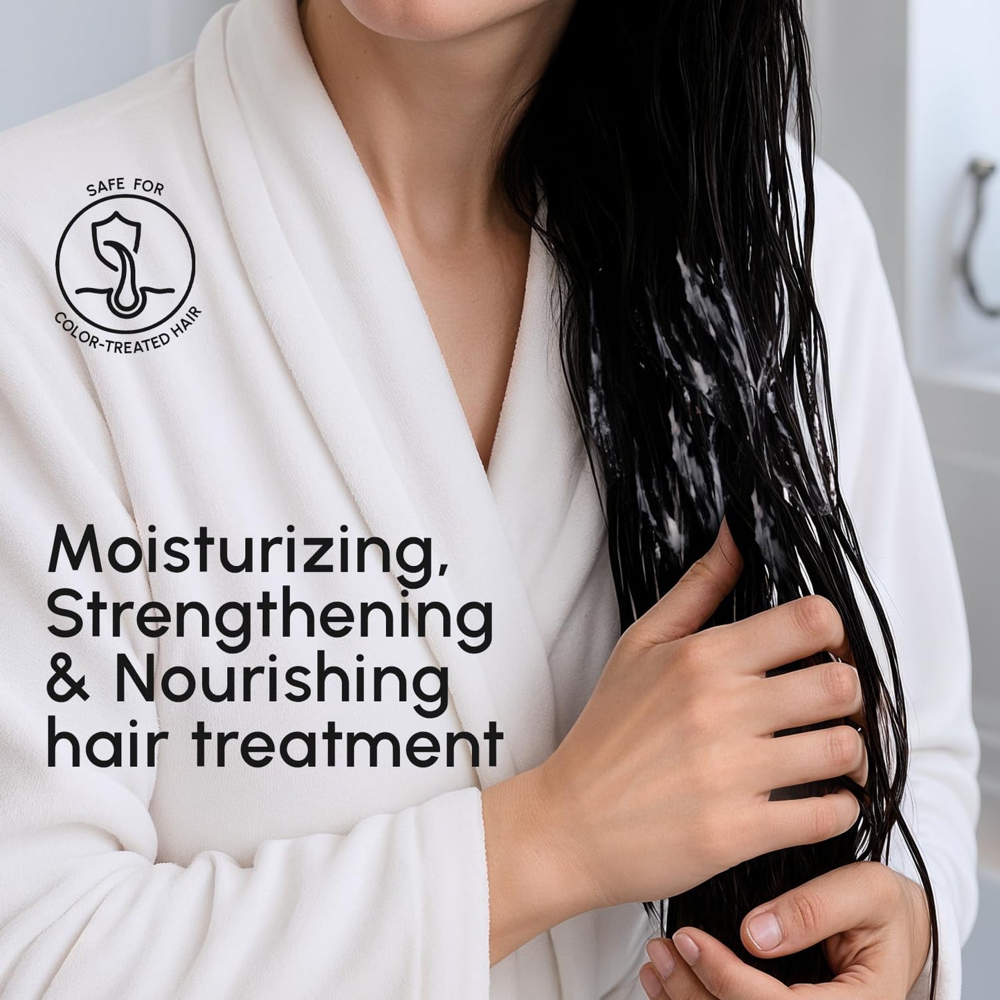 Leave-In Conditioner for Dry Damaged Hair - Glossy Finish for Curly & Color-Treated Hair