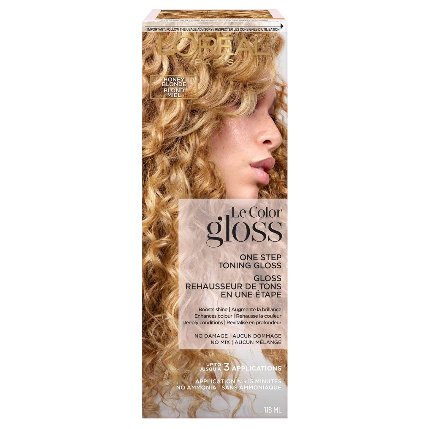 L’Oréal Paris Hair Gloss - One Step Toning Treatment for Auburn Hair | 4 Ounce