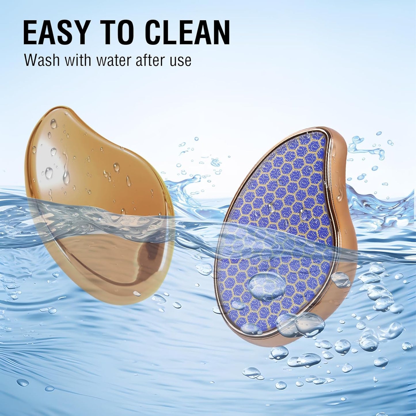 Glass Foot File Callus Remover - Nano Glass Heel Scraper for Smooth Feet | Pedicure Tool for Dead Skin Removal