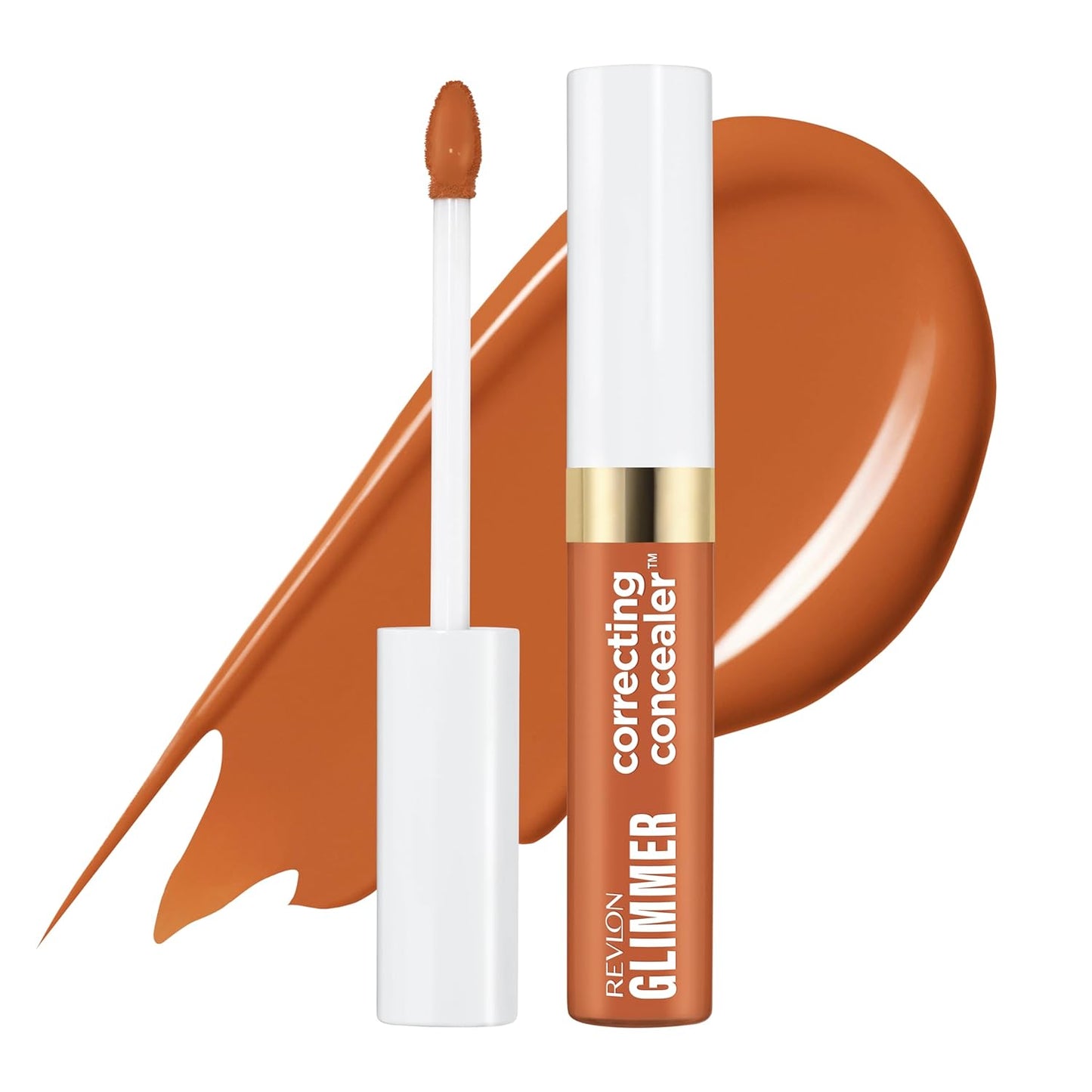 Revlon Glimmer Concealer - Liquid Under Eye Makeup with Caffeine & Vitamin C | Light Coverage, 0.3 fl oz, Pink