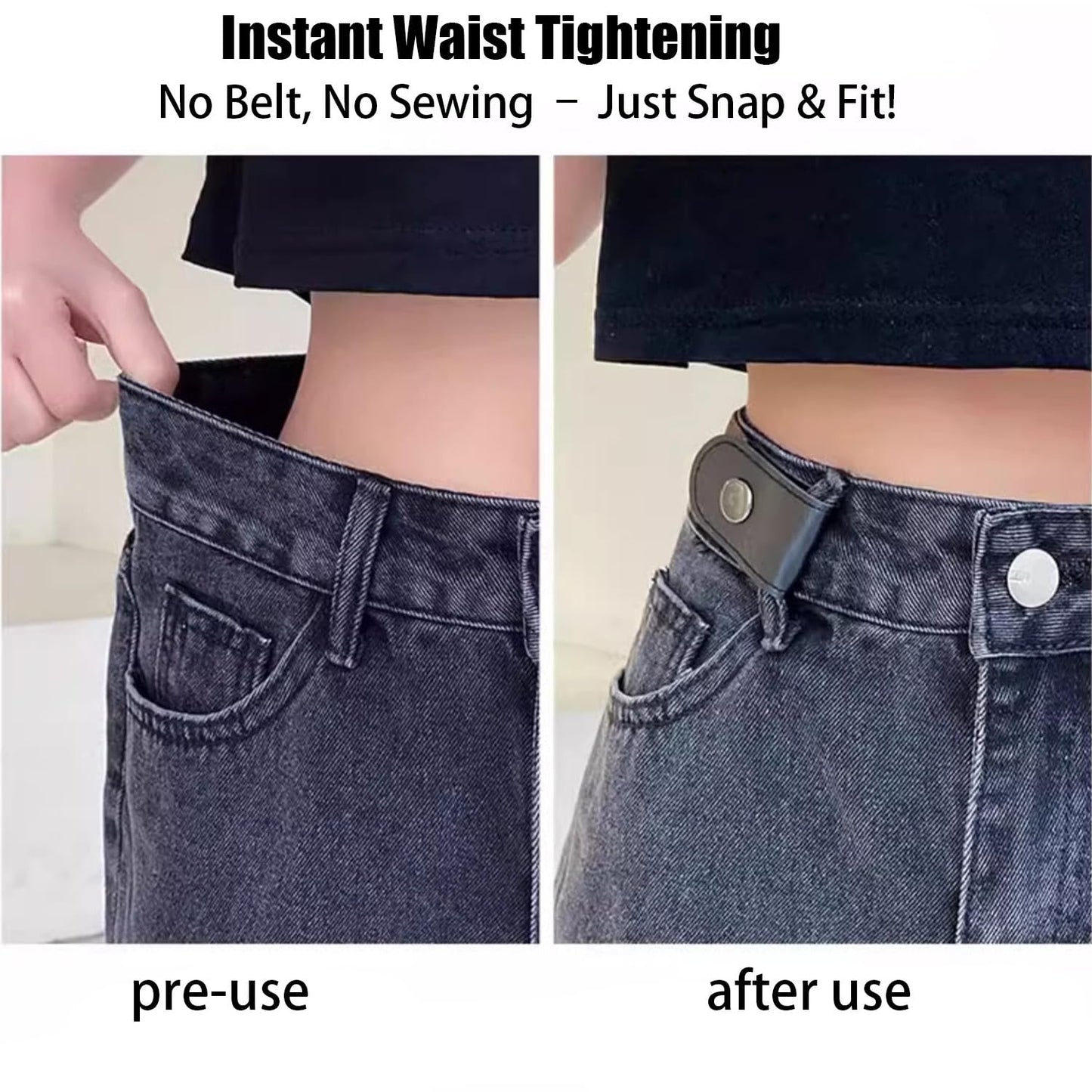 3 PCS No Buckle Elastic Belt for Men and Women, Invisible Buckle-Free Stretch Belt with Adjustable Fit, Comfortable Waistband for Jeans, Pants, Travel, and Daily Wear Grey,Coffee,Blue