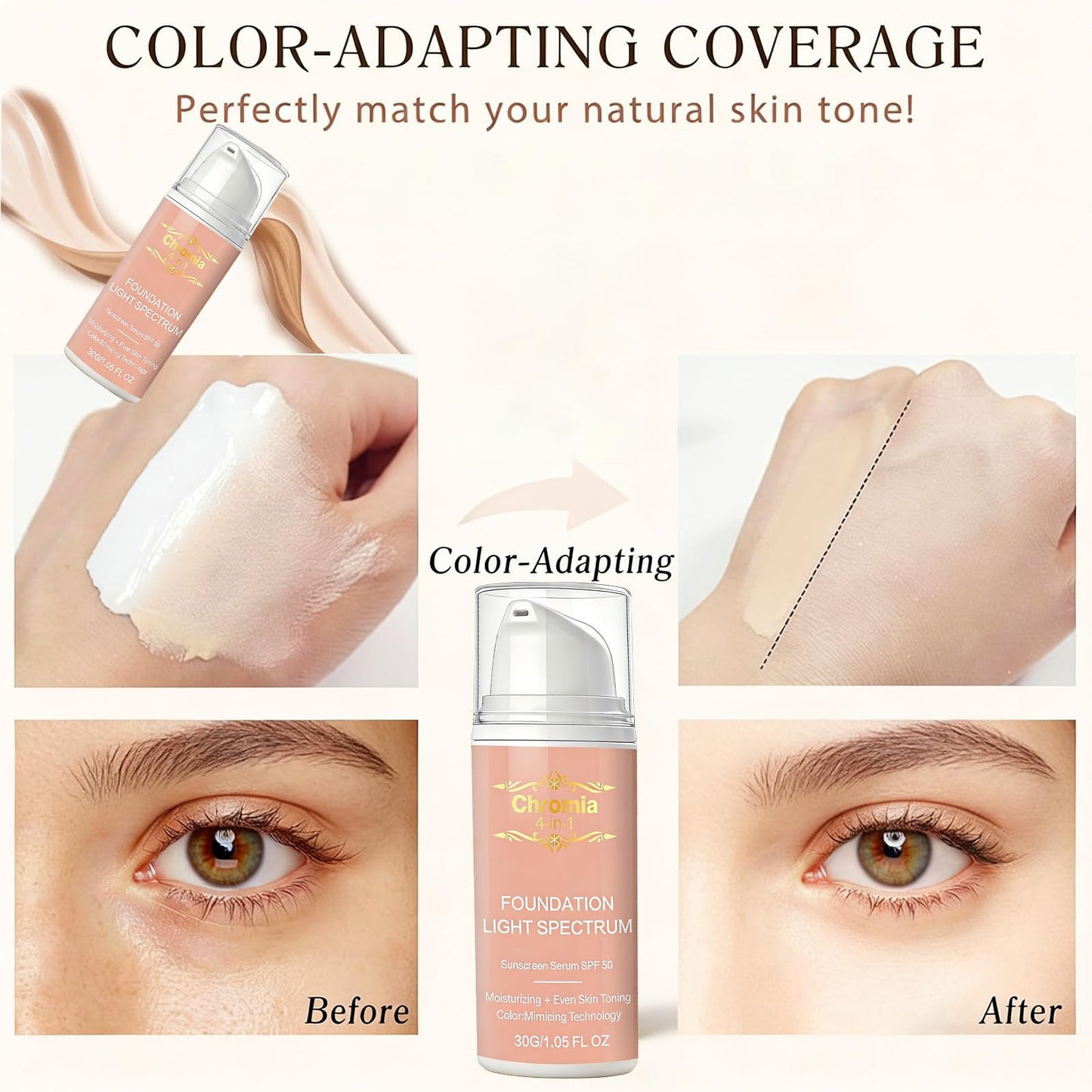 Adaptive Foundation - Color-Changing Liquid Makeup