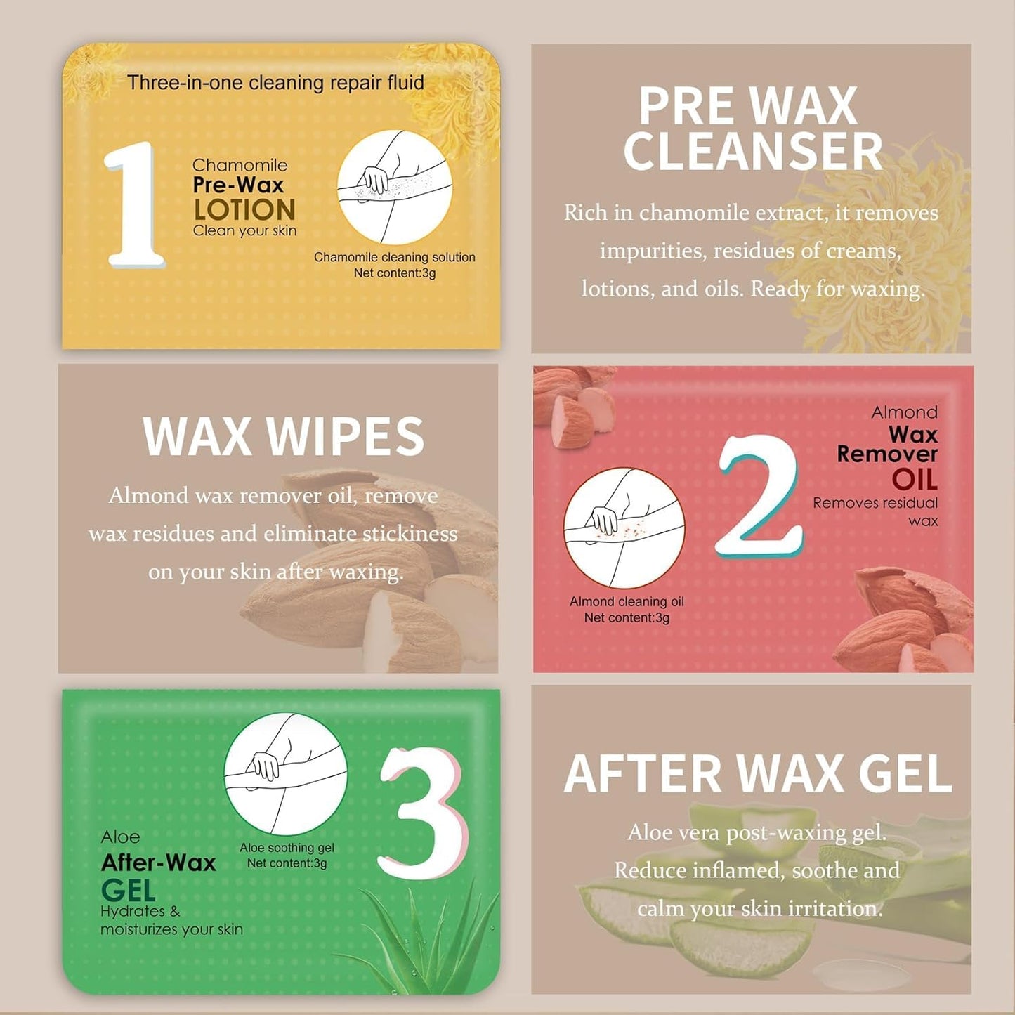 Roll on Wax Kit for Hair Removal - Wax Roller with Digital LED Display, Waxing Kit for Hair Removal for Women, Safe No-Burn At-Home Waxs Warmer, 2 Soft Honey Cartridges & 50 Strips