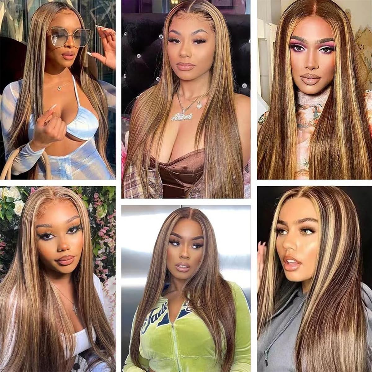 Auburn Brown Bundles 613 Straight 3 Bundle Human Hair 28 30 32 Inch Brazilian Virgin Remy Hair P33/613 Straight Bundle Two Tone Copper Red Mixed With 613 Bundles