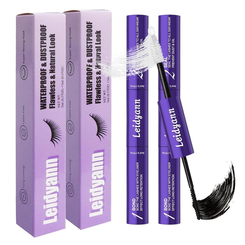 Eyelash Glue - 2-in-1 Lash Bond & Seal for Extensions | 72H Waterproof Strong Hold