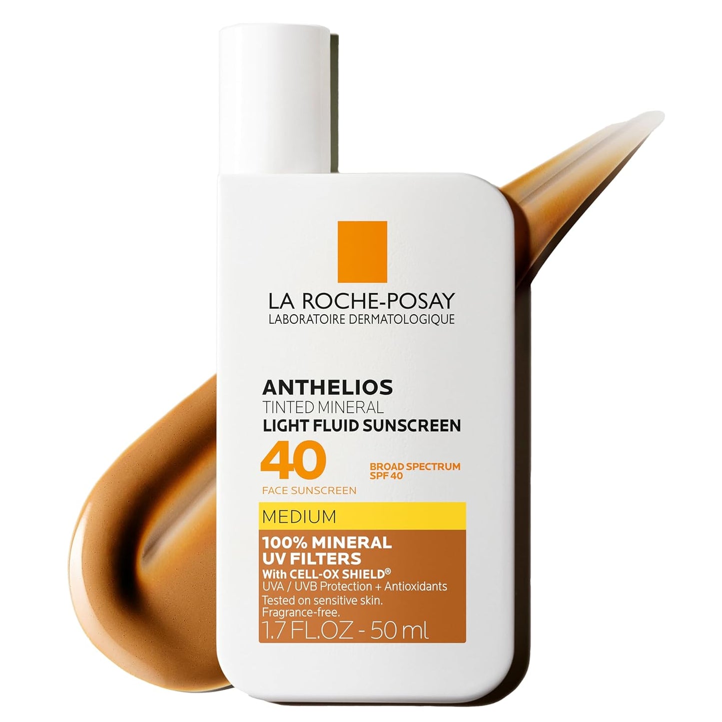 La Roche-Posay Anthelios Sunscreen SPF 40 - Ultra-Light Fluid, Oil-Free, Fast-Absorbing Face Protection