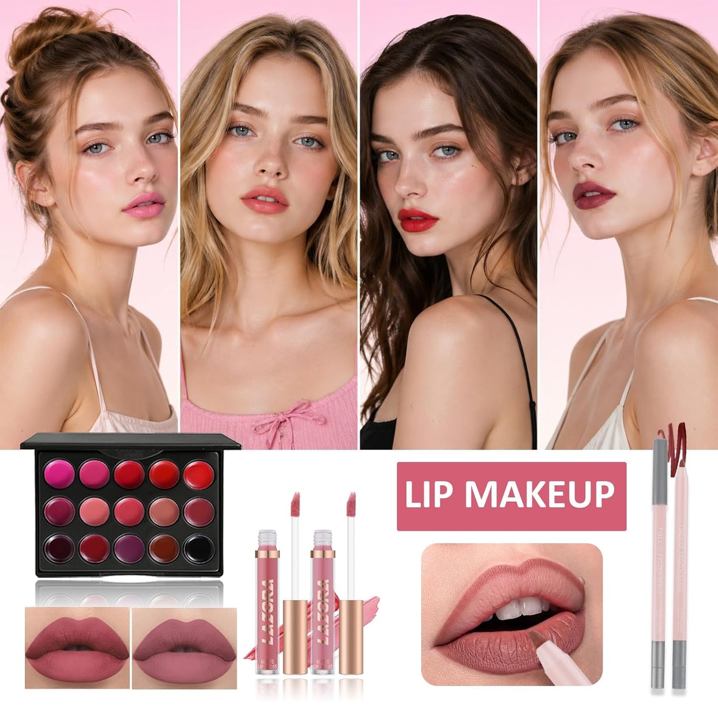 All-in-One Makeup Kit for Teens | Essential Gift Set for Women - Complete Makeup Bundle