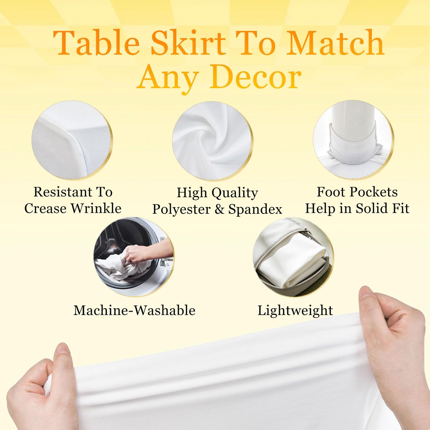 Byxhuc Custom Tablecloth for Tradeshow Business Events Wedding, Personalized Logo Table Cloth for Business Customized Fitted Rectangular Stretch Tablecloth 6FT with Logo Photo Text