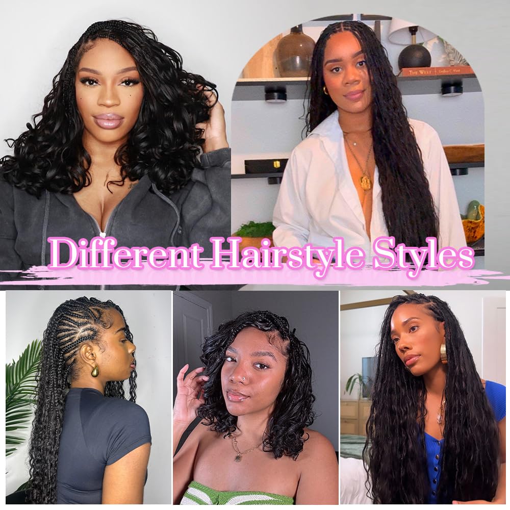 Human Braiding Hair - 100% Virgin Water Wave for Boho Braids | 14 Inch, 50G