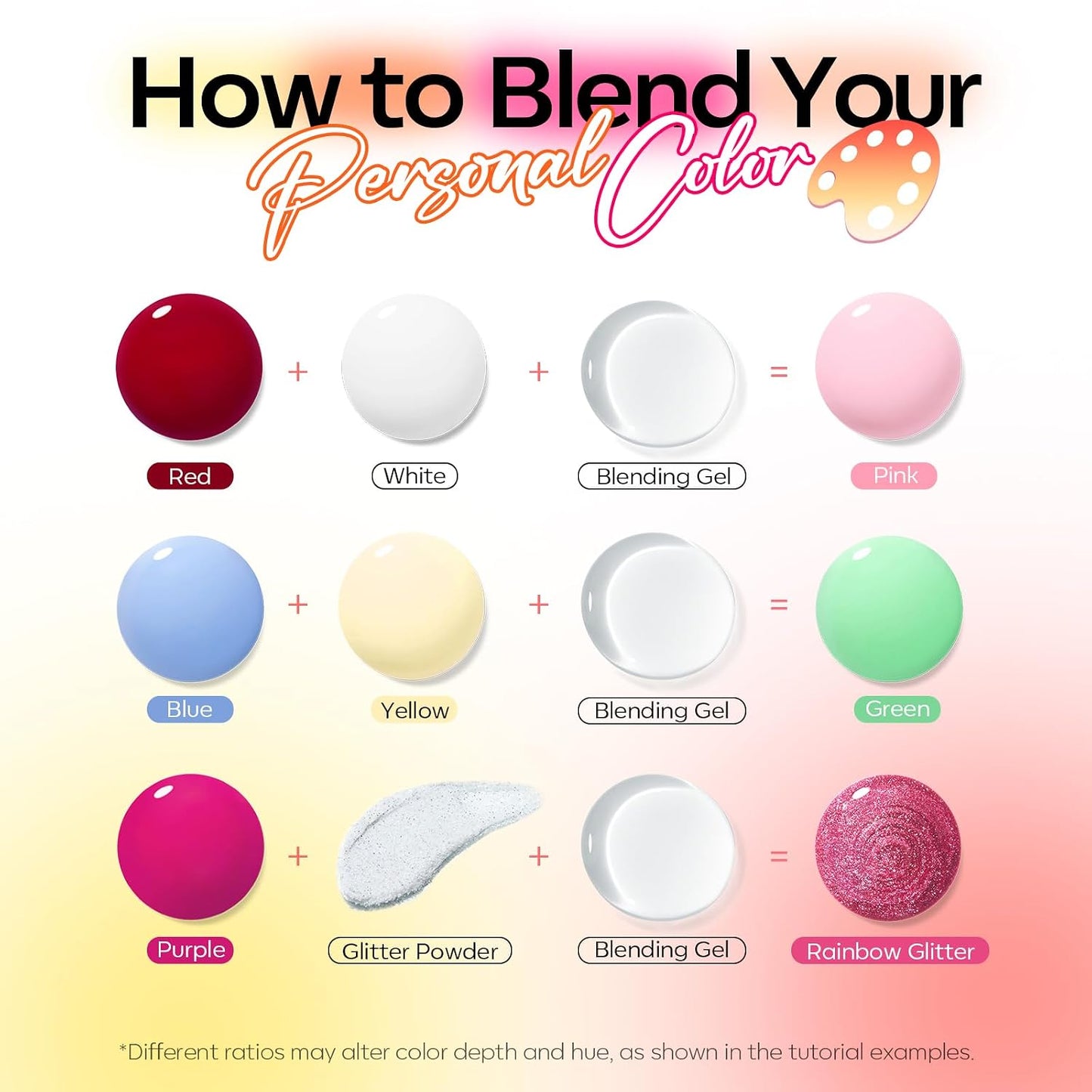Modelones Clear Blooming Gel Nail Polish - 15ML | Floral Print Marble Watercolor Effects for DIY Nail Art