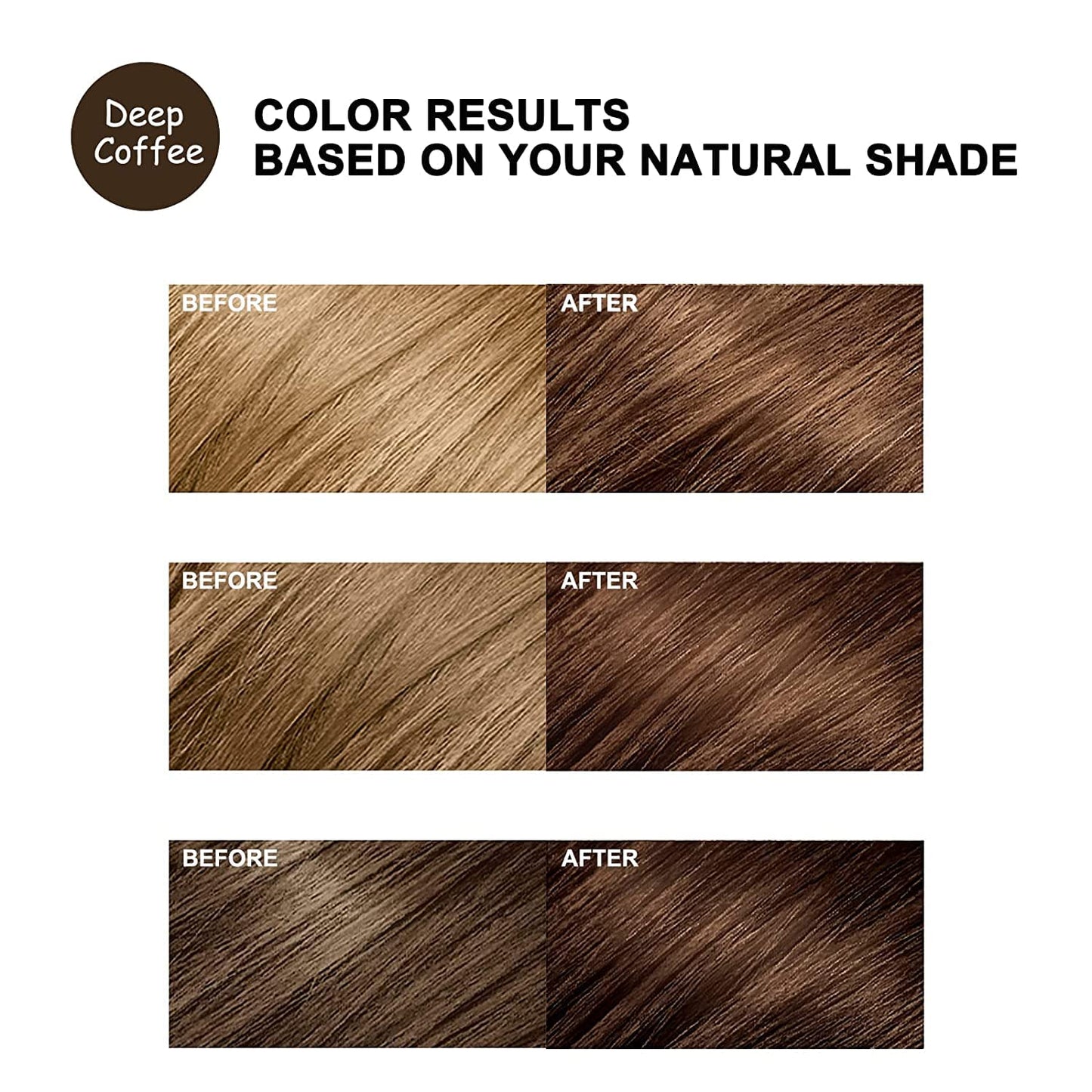 Dark Brown Hair Dye Shampoo - 3-in-1 Gray Coverage for Women | Semi-Permanent 500ML