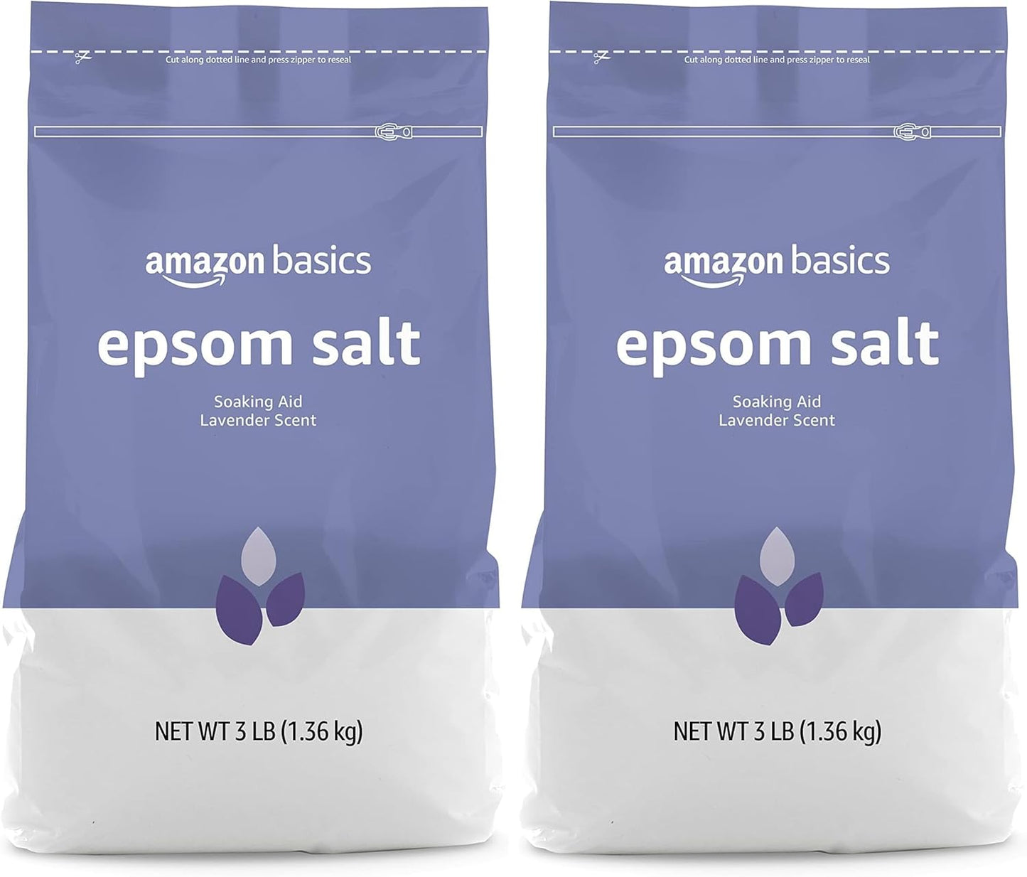 Epsom Salt Soak - Unscented Magnesium Sulfate for Muscle Relief | 3 lb Resealable Bag