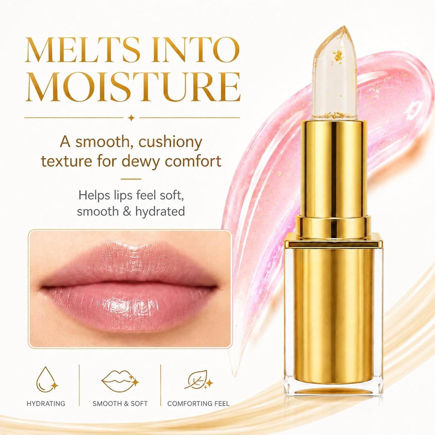 pH Color Changing Lipstick - 2 Pack pH Reactive Lip Tint with Glossy Finish | Personalized Pink Shade for Daily Makeup