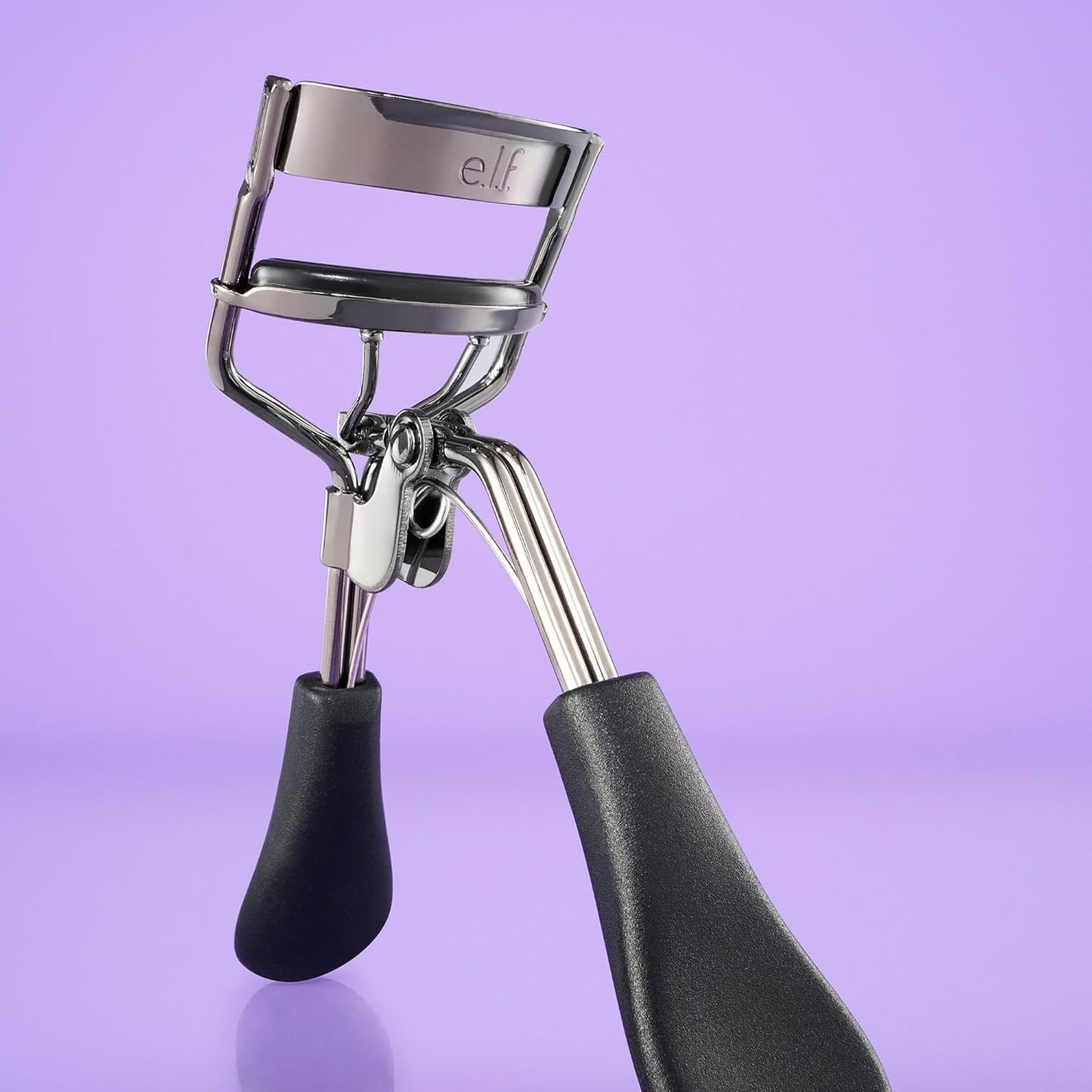 e.l.f. Pro Eyelash Curler - Stainless Steel Lash Curler for Long-Lasting Natural Curl | Ergonomic Design, Includes Replacement Pad