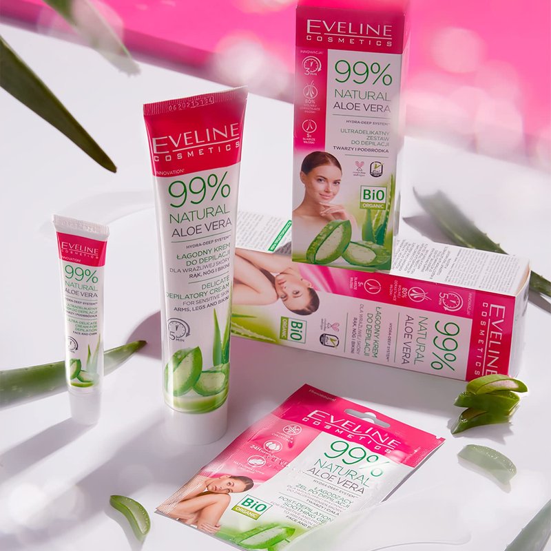 Eveline Aloe Vera Depilatory Cream 4.23 fl oz